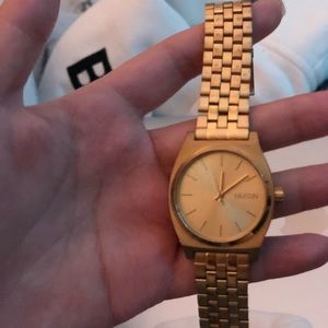 nixon gold watch
